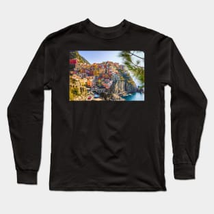 Italian Seaside Beach Town Photography Long Sleeve T-Shirt